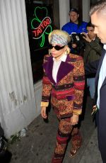 LADY GAGA Out and About in Hollywood 02/14/2016