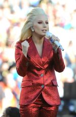 LADY GAGA Performs at Super Bowl 50 at Levi