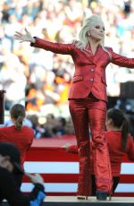 LADY GAGA Performs at Super Bowl 50 at Levi
