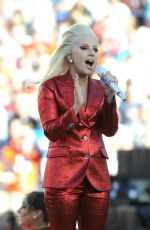 LADY GAGA Performs at Super Bowl 50 at Levi