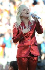 LADY GAGA Performs at Super Bowl 50 at Levi