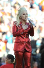 LADY GAGA Performs at Super Bowl 50 at Levi