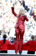 LADY GAGA Performs at Super Bowl 50 at Levi