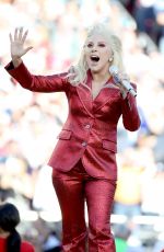 LADY GAGA Performs at Super Bowl 50 at Levi