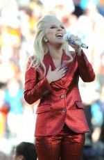 LADY GAGA Performs at Super Bowl 50 at Levi