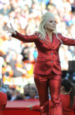 LADY GAGA Performs at Super Bowl 50 at Levi