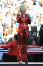 LADY GAGA Performs at Super Bowl 50 at Levi