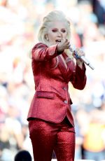 LADY GAGA Performs at Super Bowl 50 at Levi