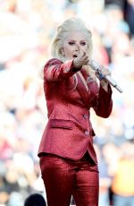 LADY GAGA Performs at Super Bowl 50 at Levi