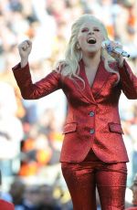 LADY GAGA Performs at Super Bowl 50 at Levi