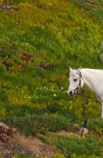 LADY GAGA Riding a Horse Out in Malibu 01/28/2016