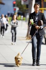 LADY VICTORIA HERVEY Walks Her Dog Out in Los Angeles 02/05/2016