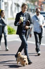 LADY VICTORIA HERVEY Walks Her Dog Out in Los Angeles 02/05/2016