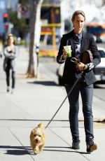 LADY VICTORIA HERVEY Walks Her Dog Out in Los Angeles 02/05/2016