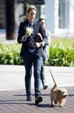 LADY VICTORIA HERVEY Walks Her Dog Out in Los Angeles 02/05/2016