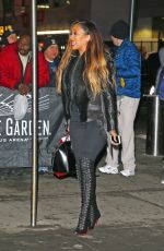 LALA ANTHONY Arrives at Nnicks vs Warriors Game in New York 01/31/2016
