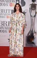 LANA DEL REY at Brit Awards 2016 in London 02/24/2016