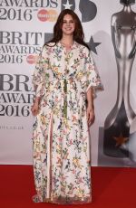 LANA DEL REY at Brit Awards 2016 in London 02/24/2016
