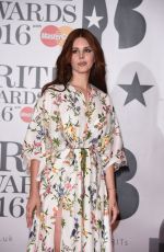 LANA DEL REY at Brit Awards 2016 in London 02/24/2016