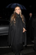 LAURA BAILEY Arrives at Charles Finch Pre-bafta Party in London 02/13/2016
