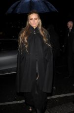 LAURA BAILEY Arrives at Charles Finch Pre-bafta Party in London 02/13/2016