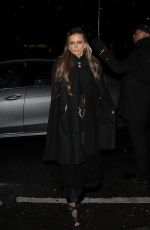 LAURA BAILEY Arrives at Charles Finch Pre-bafta Party in London 02/13/2016