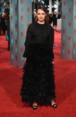 LAURA HADDOCK at British Academy of Film and Television Arts Awards 2016 in London 02/14/2016