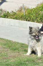 LAURA MARANO Walks Her Dog Out in Los Angeles 02/10/2016