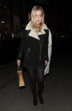 LAURA WHITMORE and AMBER LE BON Leaves Sexy Fish Restaurant in London 02/16/2016
