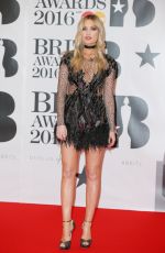 LAURA WHITMORE at Brit Awards 2016 in London 02/24/2016