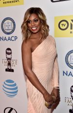 LAVERNE COX at 47th naacp Image Awards in Pasadena 02/05/2016