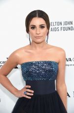 LEA MICHELE at Elton John Aids Foundation’s Oscar Viewing Party in West Hollywood 02/28/2016