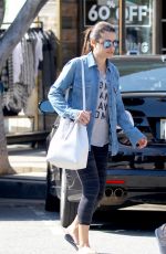 LEA MICHELE in Leggings Out in Los Angeles 02/22/2016