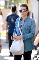 LEA MICHELE in Leggings Out in Los Angeles 02/22/2016