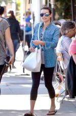 LEA MICHELE in Leggings Out in Los Angeles 02/22/2016