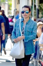 LEA MICHELE in Leggings Out in Los Angeles 02/22/2016