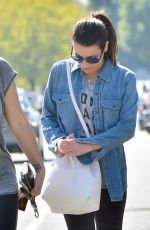 LEA MICHELE in Leggings Out in Los Angeles 02/22/2016
