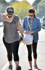 LEA MICHELE in Leggings Out in Los Angeles 02/22/2016