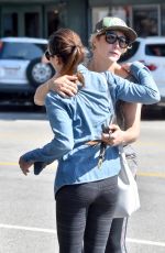LEA MICHELE in Leggings Out in Los Angeles 02/22/2016