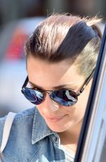 LEA MICHELE in Leggings Out in Los Angeles 02/22/2016
