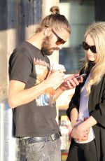 LEAH FELDER an Brandon Jenner Out in Malibu 02/07/2016