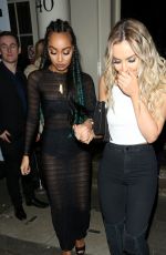 LEIGH-ANNE PINNOCK and PERRIE EDWARDS Leaves Brit Awards 2016 in London 02/25/2016