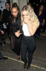 LEIGH-ANNE PINNOCK and PERRIE EDWARDS Leaves Brit Awards 2016 in London 02/25/2016
