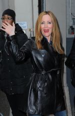 LESLIE MANN Arrives at AOL Studios in New York 02/04/2016