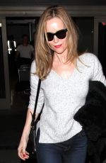 LESLIE MANN at LAX Airport in Los Angeles 02/10/2016