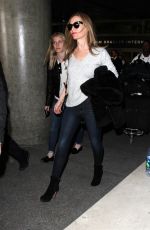 LESLIE MANN at LAX Airport in Los Angeles 02/10/2016