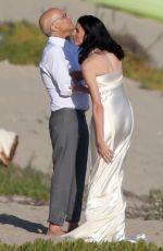 LIBERTY ROSS at a Wedding Ceremony on the Beach in Malibu 02/14/2016