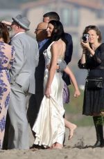 LIBERTY ROSS at a Wedding Ceremony on the Beach in Malibu 02/14/2016