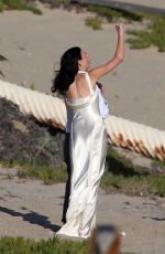 LIBERTY ROSS at a Wedding Ceremony on the Beach in Malibu 02/14/2016