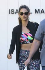 LILY ALDRIDGE Out Shopping in Los Angeles 02/24/2016